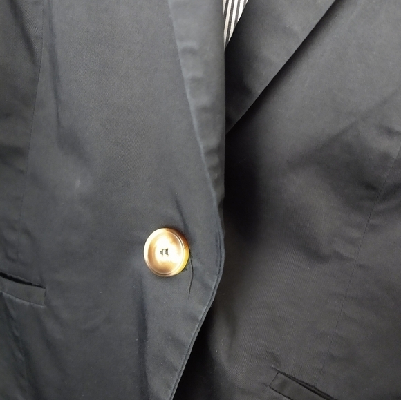 H&m black long sleeve one button close lined blazer jacket. Size 8 - Picture 8 of 11